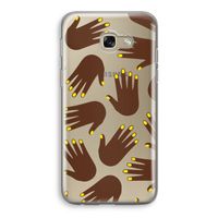 Hands dark: Samsung Galaxy A5 (2017) Transparant Hoesje