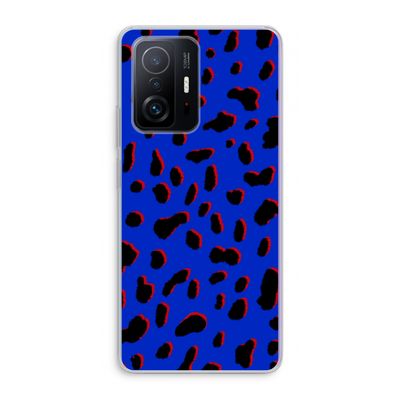 Blue Leopard: Xiaomi 11T Transparant Hoesje