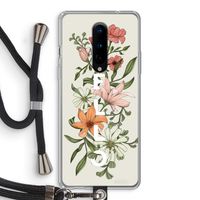 Hello bloemen: OnePlus 8 Transparant Hoesje met koord