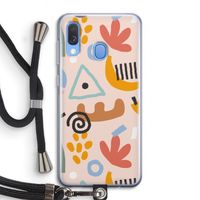 Abstract: Samsung Galaxy A40 Transparant Hoesje met koord