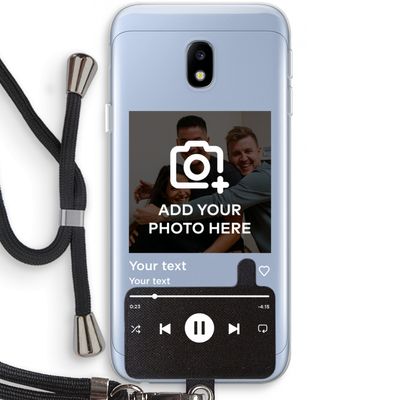 Music Player: Samsung Galaxy J3 (2017) Transparant Hoesje met koord