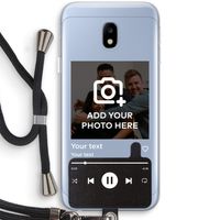 Music Player: Samsung Galaxy J3 (2017) Transparant Hoesje met koord