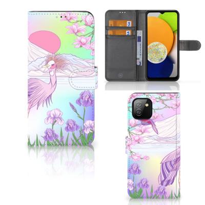 Samsung Galaxy A03 | Telefoonhoesje | Met pasjeshouder | Bird