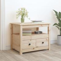 Salontafel 71x49x55 cm massief grenenhout