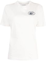 Lacoste t-shirt à design patchwork - Blanc