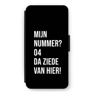 Da ziede van hier - Zwart: iPhone 11 Flip Hoesje
