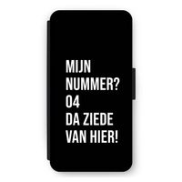 Da ziede van hier - Zwart: iPhone 11 Flip Hoesje
