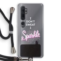 Sparkle quote: Xiaomi Mi Note 10 Pro Transparant Hoesje met koord