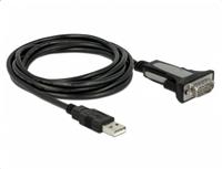Delock 65962 Adapter USB 2.0 Type-A naar 1 x serieel RS-232 DB9 3 m