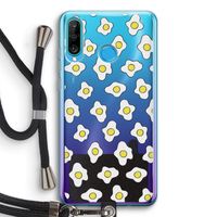 Spiegeleitjes: Huawei P30 Lite Transparant Hoesje met koord