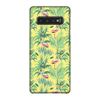 Flamingo party: Samsung Galaxy S10 4G Volledig Geprint Hoesje
