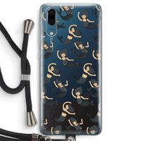 Zeemeermin: Huawei P20 Transparant Hoesje met koord