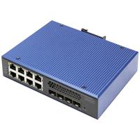 Digitus DN-651161 netwerk-switch Managed L2/L3 Gigabit Ethernet (10/100/1000) Power over Ethernet (PoE) Zwart, Blauw - thumbnail