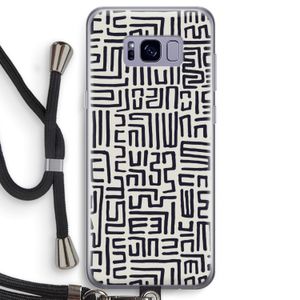 Moroccan Print: Samsung Galaxy S8 Transparant Hoesje met koord