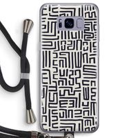 Moroccan Print: Samsung Galaxy S8 Transparant Hoesje met koord