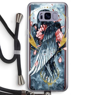 Golden Raven: Samsung Galaxy S8 Transparant Hoesje met koord