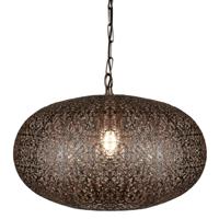 Searchlight Marokaanse stijl hanglamp Fretwork roodkoper 2672CU