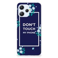 Xiaomi Redmi 12 4G Silicone-hoesje Flowers Blue DTMP