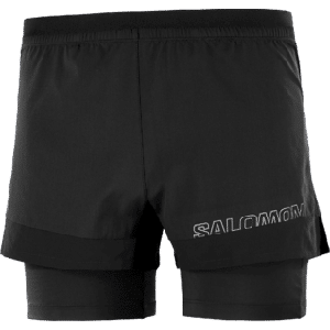 Salomon Cross 2in1 shorts heren - ZWART - Heren