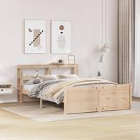 Bedframe met hoofdbord massief grenenhout 160x200 cm