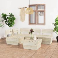 5-delige Loungeset pallet geïmpregneerd vurenhout