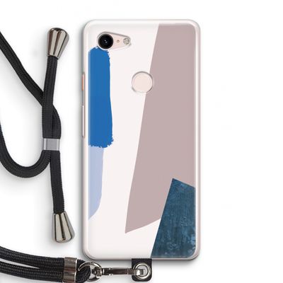 Lapis: Pixel 3 Transparant Hoesje met koord