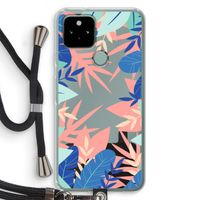 Tropisch: Pixel 5 Transparant Hoesje met koord