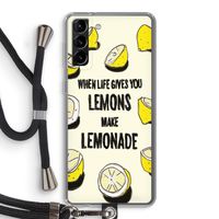 Lemonade: Samsung Galaxy S21 Plus Transparant Hoesje met koord