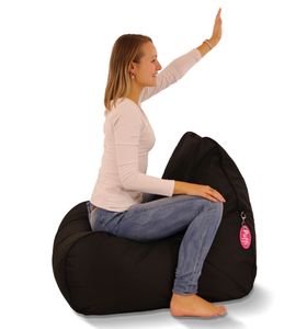 Zitzak 'Lounge' Black - Zwart - Weerbestendig - Puffi