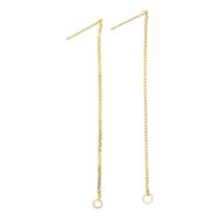 Creativ Company Oorbellen van ketting verguld, 1 paar