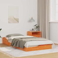 Bedframe Wasbruin 75 x 190 cm Massief grenenhout Bedframe Wasbruin 75 x 190 cm Massief grenenhout