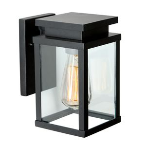 Jersey Muurlamp Zwart Medium met Lichtsensor LED