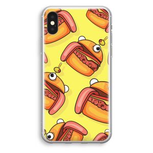 Hamburger: iPhone X Transparant Hoesje