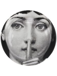 Fornasetti assiette Sottobicchiere Viso - Noir