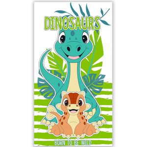 Dinosaurus Strandlaken Born to be Wild - 70 x 140 cm - Polyester