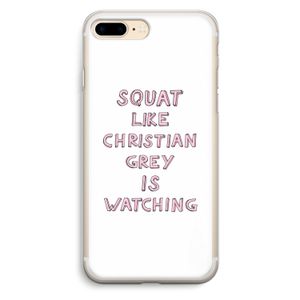 Christian Grey: iPhone 7 Plus Transparant Hoesje