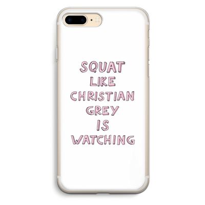 Christian Grey: iPhone 7 Plus Transparant Hoesje