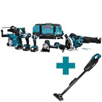 Makita DLX8026TW1 Accu Combiset 8-delig 18V 5.0Ah in Trolley Tas