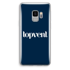 Topvent Navy: Samsung Galaxy S9 Transparant Hoesje