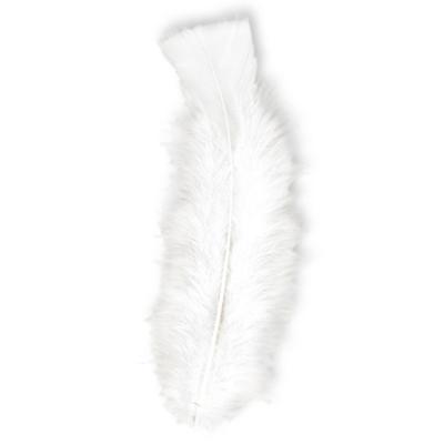 Widmann Sierveren - 50x - wit - 17 cm - knutselveertjes - DIY/decoratie/hobbymateriaal