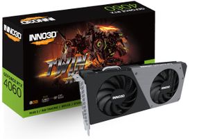 Inno 3D Nvidia GeForce RTX 4060 Videokaart Twin X2 8 GB GDDR6-SDRAM PCIe x8 DisplayPort, HDMI