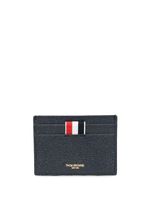 Thom Browne 4-Bar stripe leather cardholder - Noir