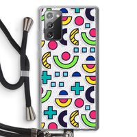 8-bit N°6: Samsung Galaxy Note 20 / Note 20 5G Transparant Hoesje met koord
