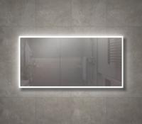Badkamerspiegel Vasco | 140x80 cm | Rechthoekig | Directe en indirecte LED verlichting | Drukschakelaar