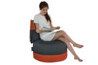 Poef 'Duo Rondo Big' Terracotta - Rood - Weerbestendig - Sit&Joy