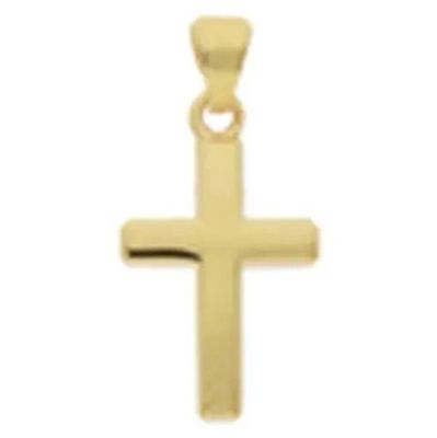 Glow 246.0125.18 Hanger Kruis geelgoud 18 x 12 mm