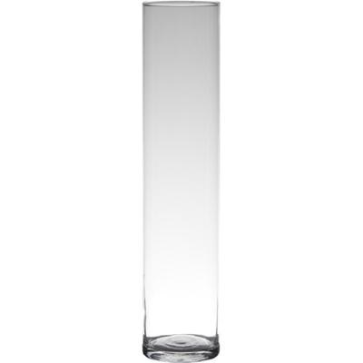Hakbijl Glass Bloemenvaas - Transparant - cilinder - glas - 9 x 50 cm