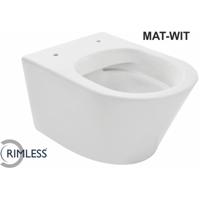 Wiesbaden Vesta Rimless Wandcloset Mat Wit - Stijlvol en Hygiënisch