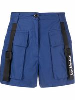 Love Moschino short cargo à taille haute - Bleu