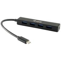 Equip USB-Hub USB-C (USB 3.2 Gen 2) multiport hub 4 poorten Zwart - thumbnail
